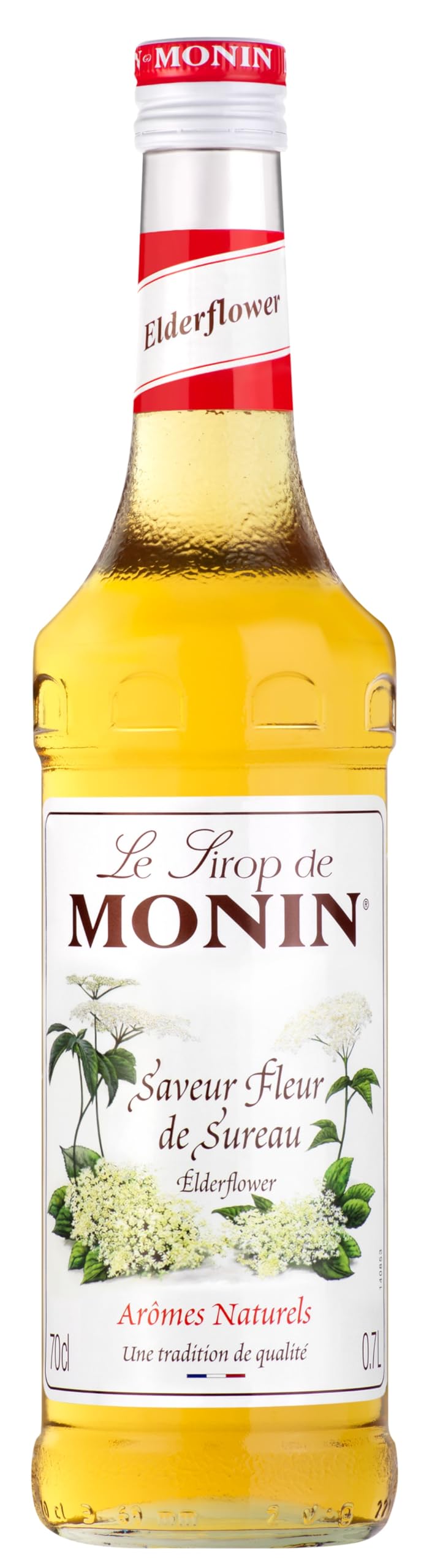 Monin Premium Elderflower Syrup - 700ml | Vegan, Alcohol-Free | Cocktails & Mocktails 1