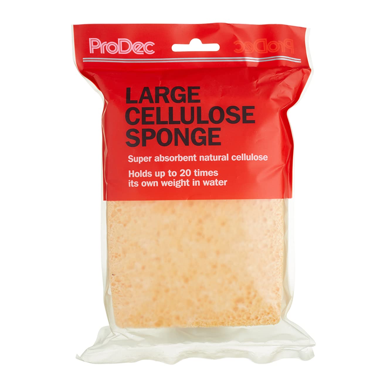 ProDec Super Absorbent Cellulose Sponge - Holds 20x Its Weight in Water | 150 x 115 x 40mm | Yellow 2