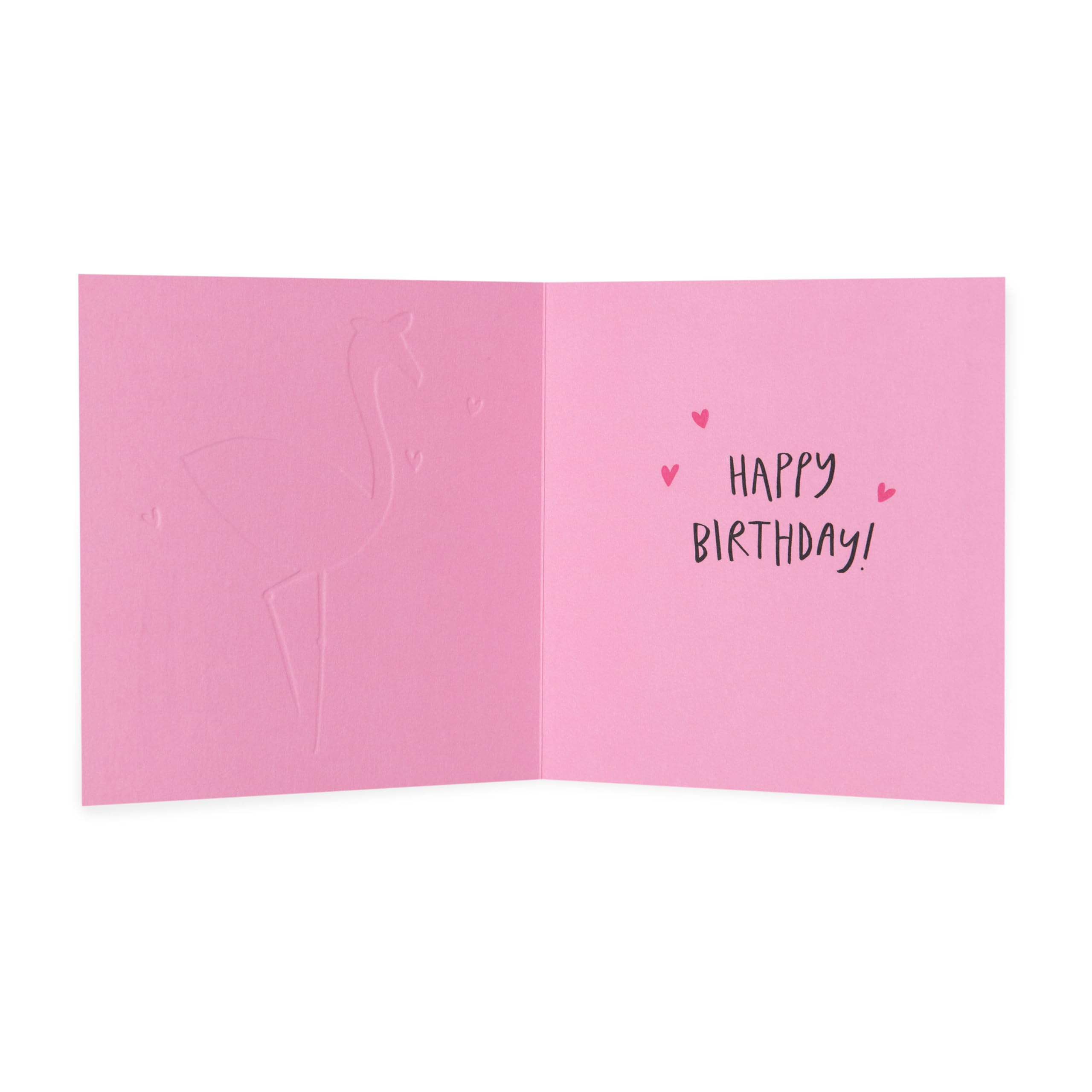 Kindred Stay Fabulous Flamingo Birthday Card for Sister | 165x165mm FSC Certified