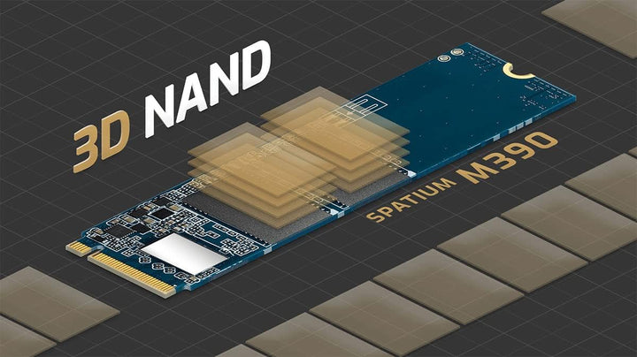 MSI SPATIUM M390 NVMe M.2 500GB Internal SSD - PCIe Gen3, 3300MB/s Read, 2300MB/s Write, 3D NAND, Compact Design, 5-Year Warranty
