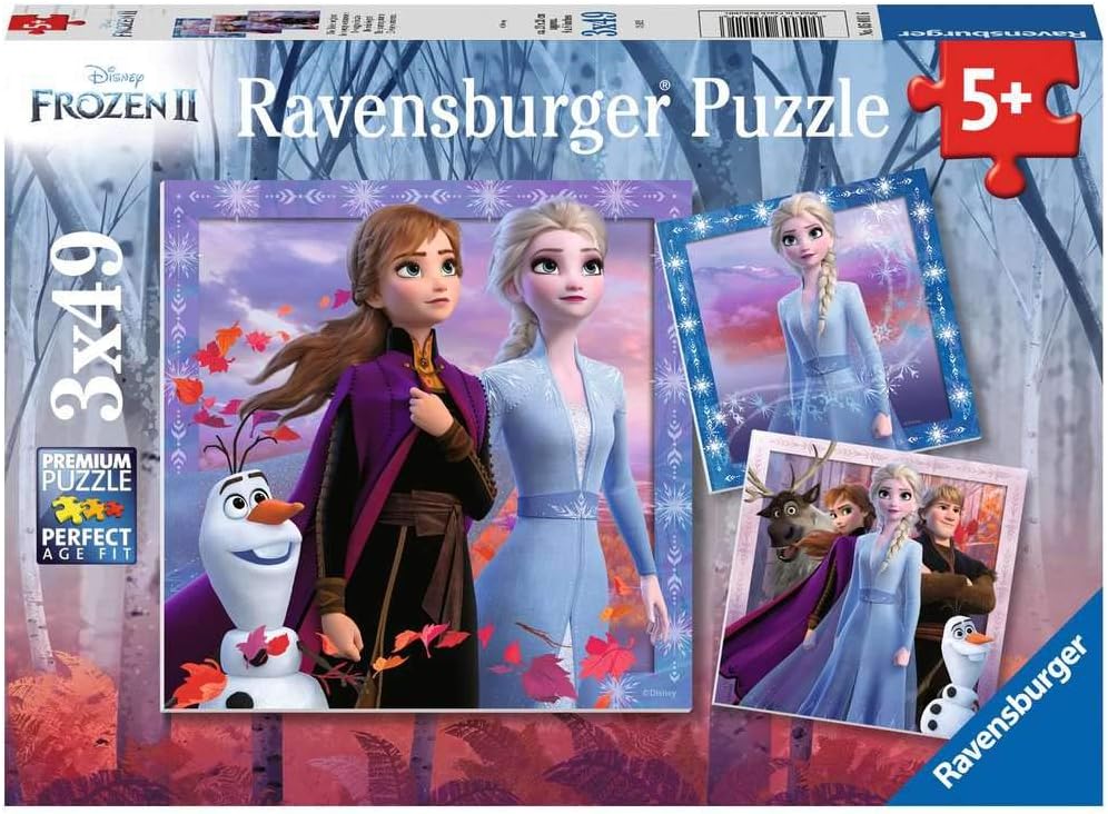 Ravensburger Disney Frozen 2 3 x 49-Piece Jigsaw Puzzles for Kids 5 Years and Up 1