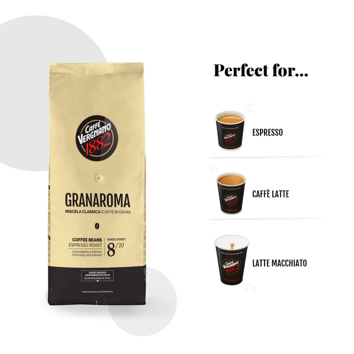 Caffè Vergnano 1882 Gran Aroma Whole Bean Coffee (1 kg)