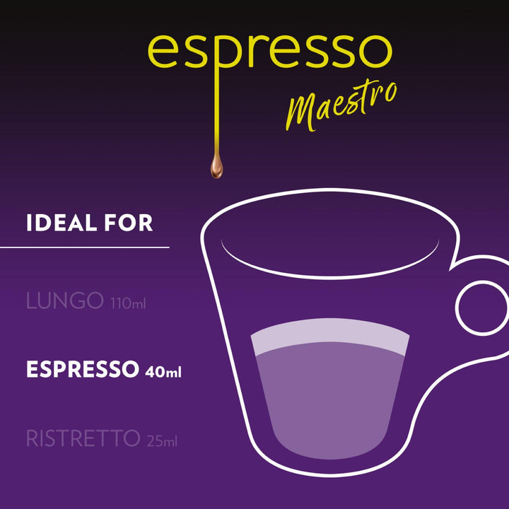 Lavazza Espresso Maestro Intenso, 100 Aluminum Capsules Compatible with Nespresso Original Machines