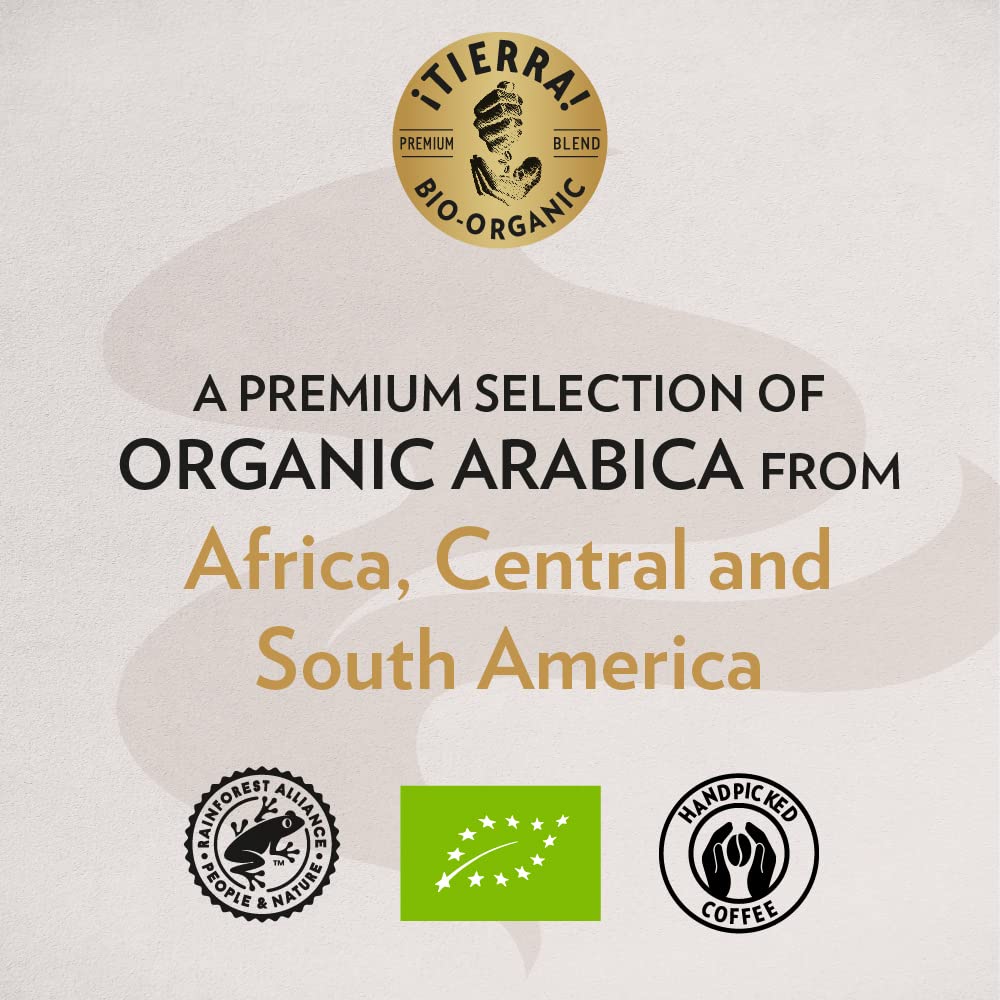 Lavazza Tierra For Planet Organic Whole Coffee Beans - 500g, Sustainable Arabica Blend 5