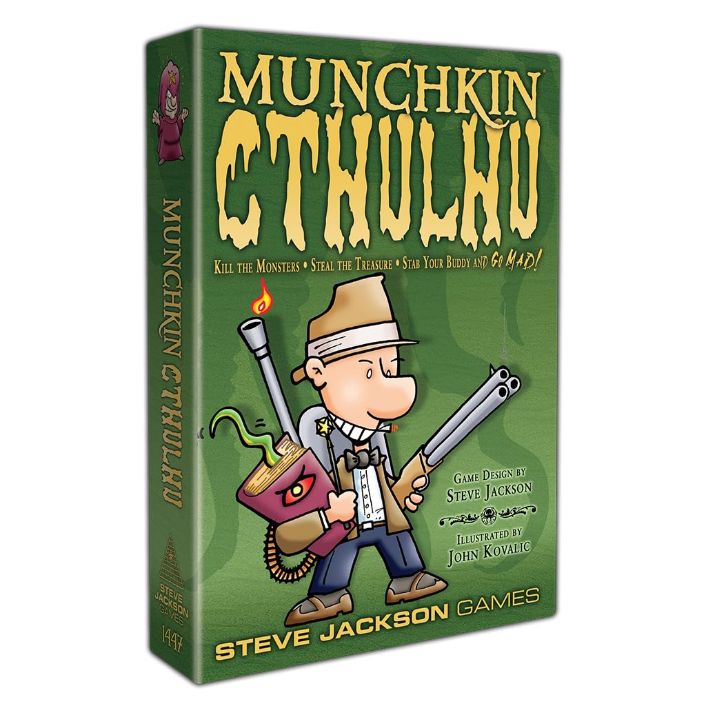 Steve Jackson Games Munchkin: Cthulhu Board Game | 3-6 Players | Ages 10+ | 90 Min Playtime 1
