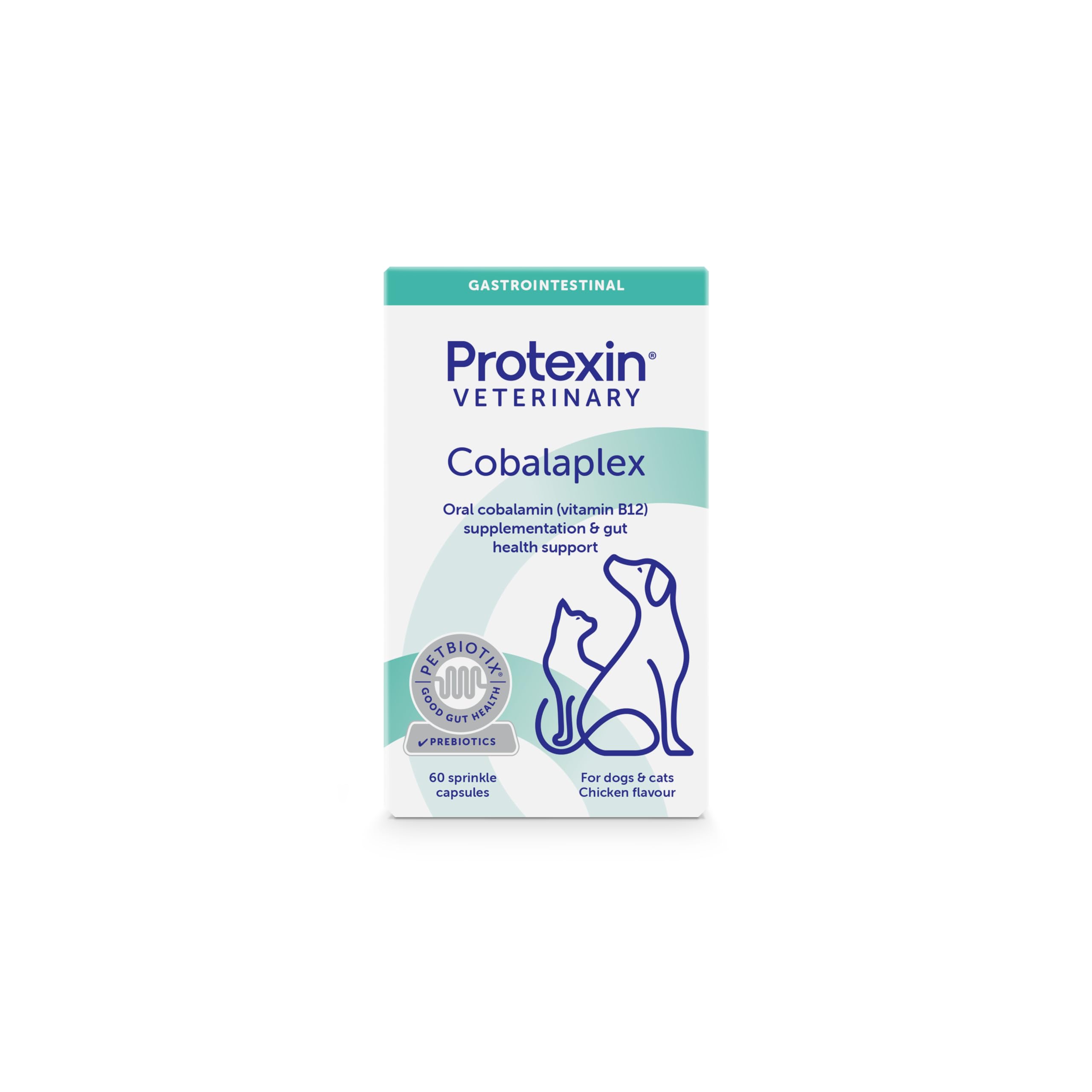 Protexin Cobalaplex Multivitamin Capsules for Dogs & Cats - B12, Folic Acid & Prebiotics | 60 Count