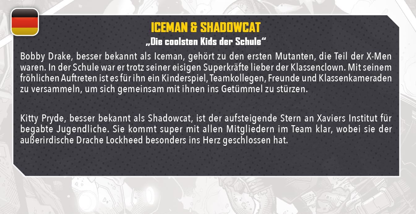 Atomic Mass Games Marvel Crisis Protocol: Iceman &amp; Shadowcat Charakterpaket (FFGCP96) 5