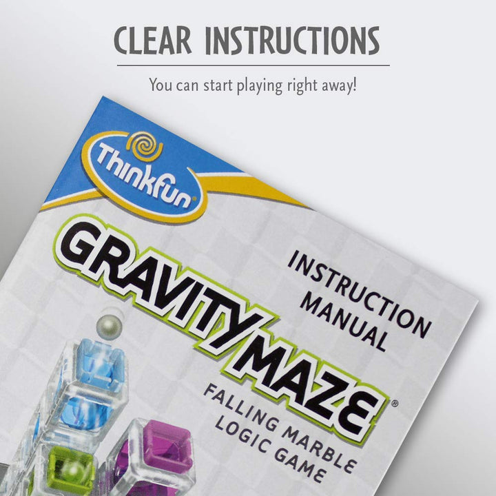 ThinkFun Gravity Maze Falling Marble Logic Game and STEM Toy for Kids Age 8+