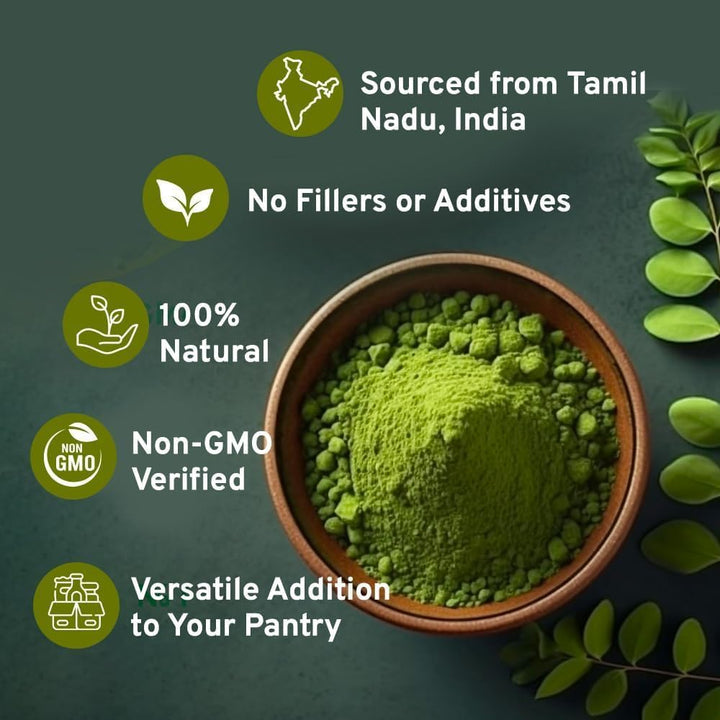 HANDPICK Moringa Powder (500g) - Pure Moringa Oleifera Leaves | Non-GMO, Gluten-Free | Resealable Pouch for Smoothies, Tea & Cooking