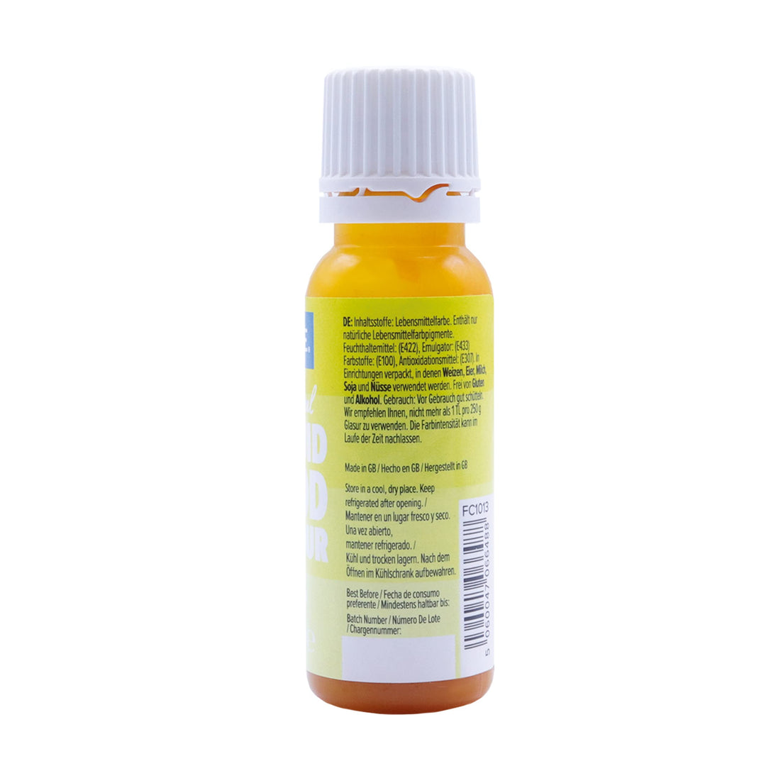 PME Natural Liquid Food Colouring - Lemon Yellow 25ml