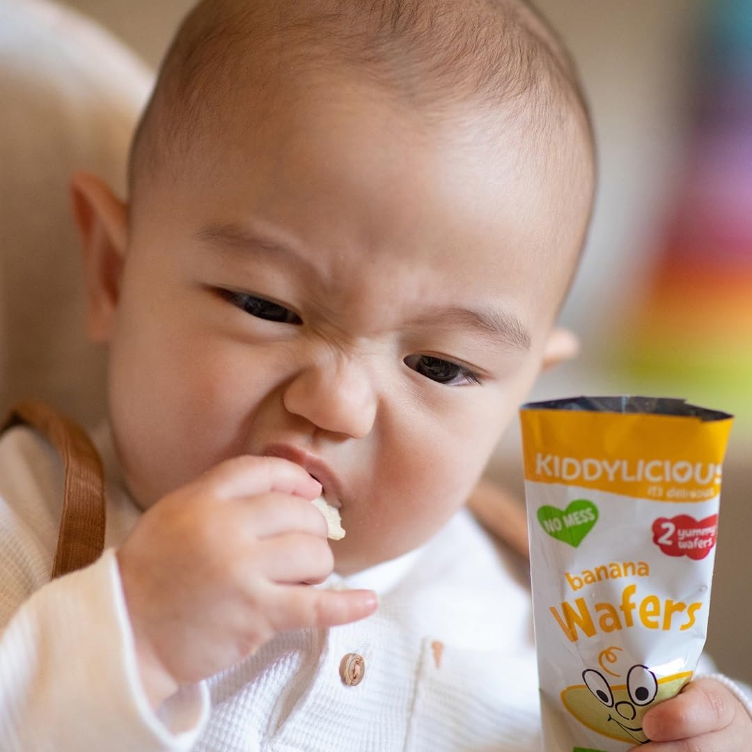 Kiddylicious Blueberry Mini Wafers - Gluten Free & Dairy Free Baby Snack for Little Hands 2