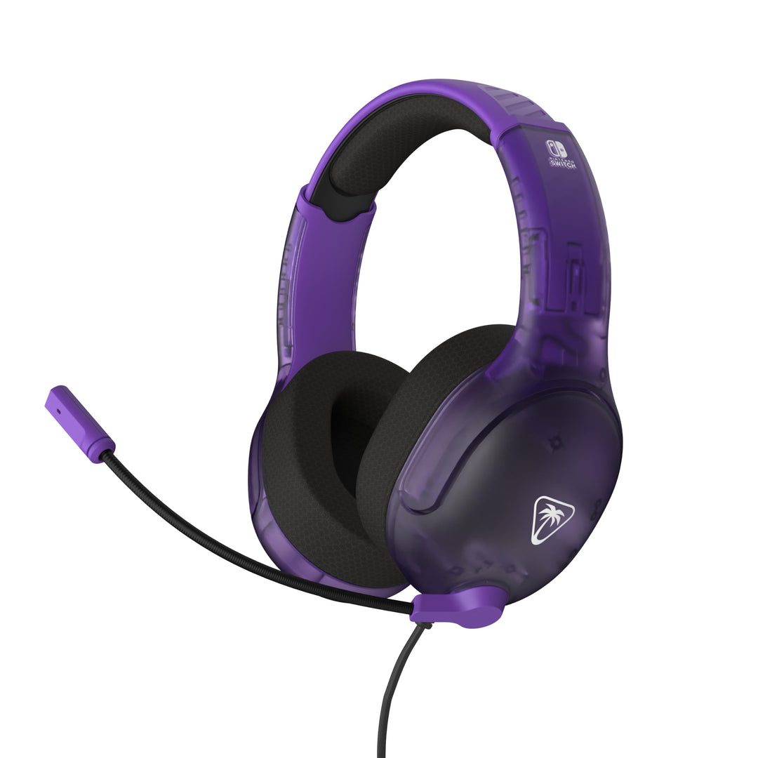 Turtle Beach Airlite Fit Ghost Purple Wired Gaming Headset for Nintendo Switch, 40mm Speakers, Flip-to-Mute Mic