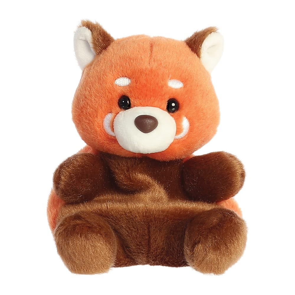 AURORA Palm Pals Rei Red Panda Soft Toy - 5 Inches | Bean Filled | Suitable from Birth