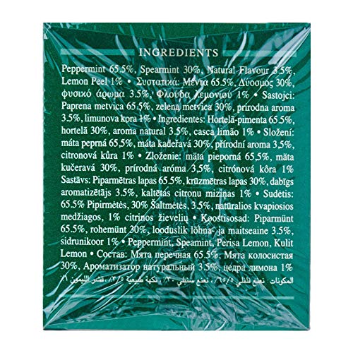 Ahmad Tea Peppermint & Lemon Fruit & Herbal Infusion - 20 Tea Bags