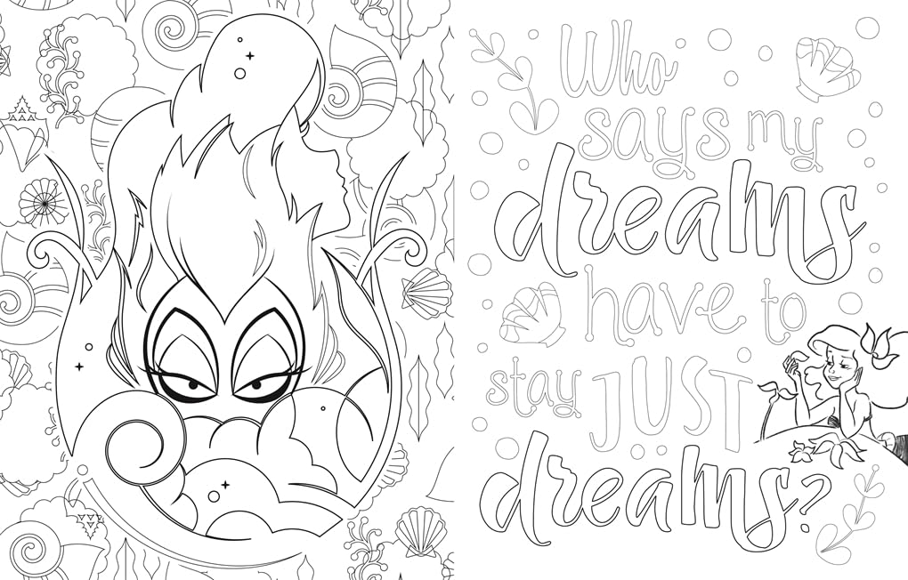 Studio Press Disney Quotes to Live Your Life By Colouring Book - Inspirational Quotes & Character Art 2