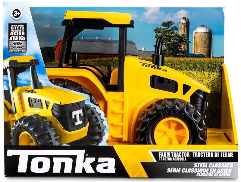 Basic Fun Tonka Steel Classics Farm Tractor Toy | Cold-Rolled Steel | Ages 3+ | Yellow 4