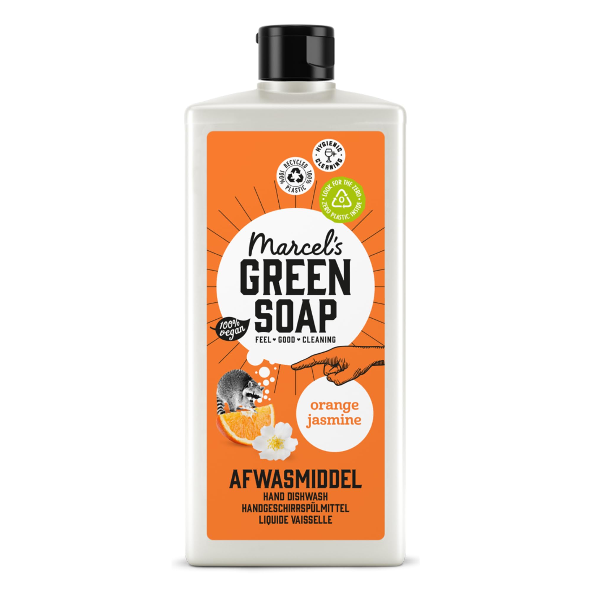 Marcel's Green Soap Washing-Up Liquid Orange & Jasmine - 500 ml - Plant-Based & Biodegradable