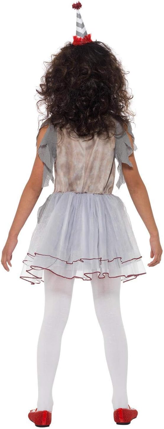 Smiffys Vintage Clown Girl Costume - Grey & Red, Size S (4-6 Years) 3