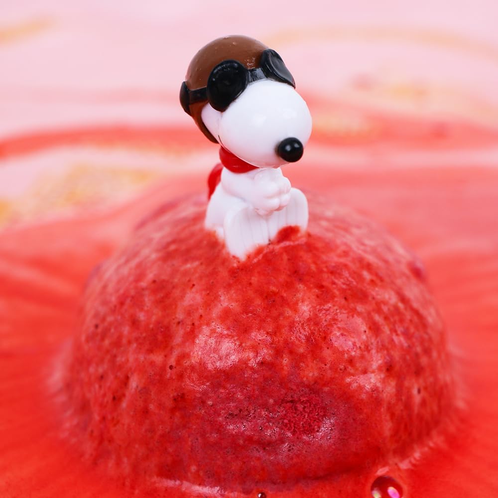 ZIMPLI Peanuts Surprise Bath Bomb - 100g Moisturizing Strawberry Scent | Collectible Toy Inside 4