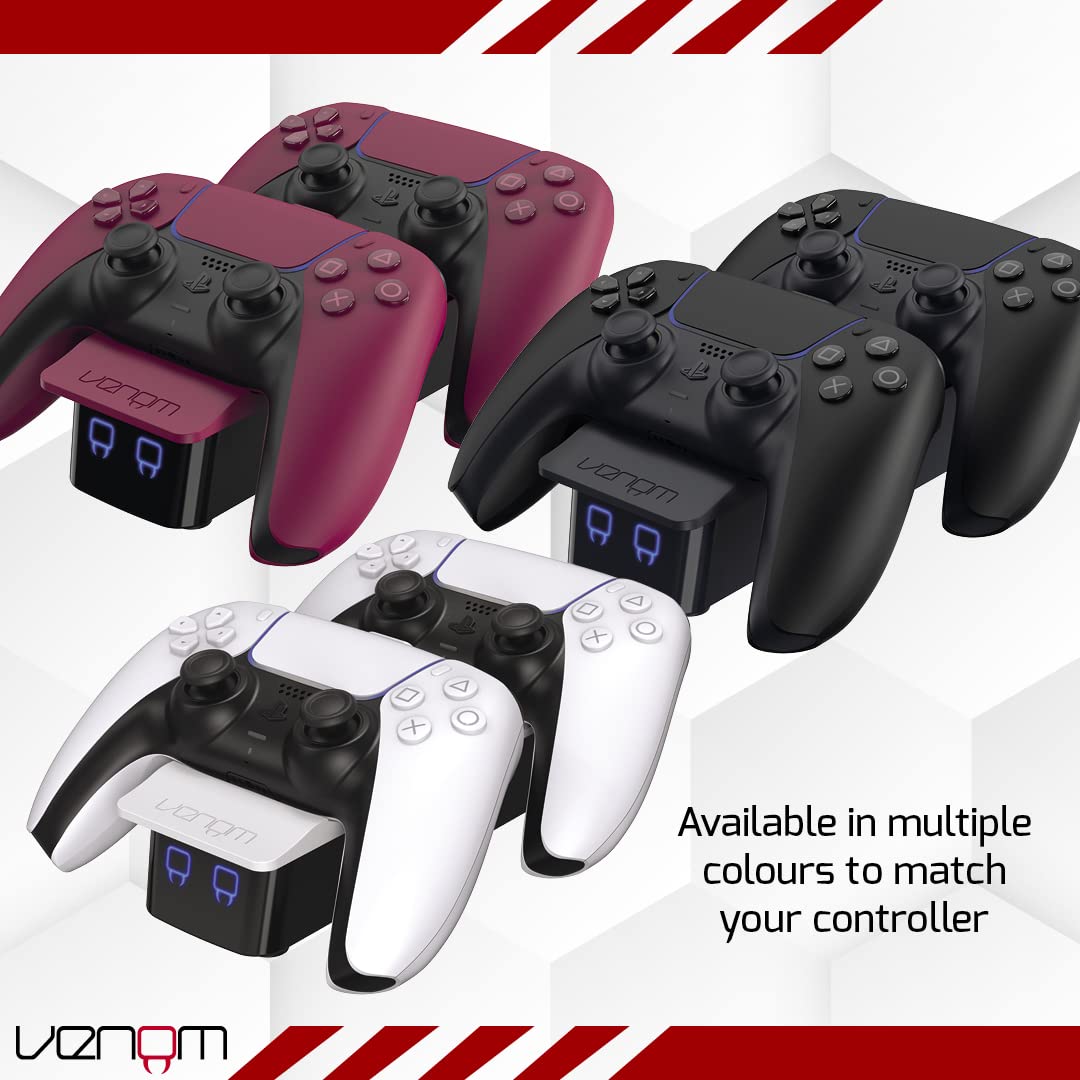 Venom PS5 Controller Twin Docking Station - Black (PS5) 6