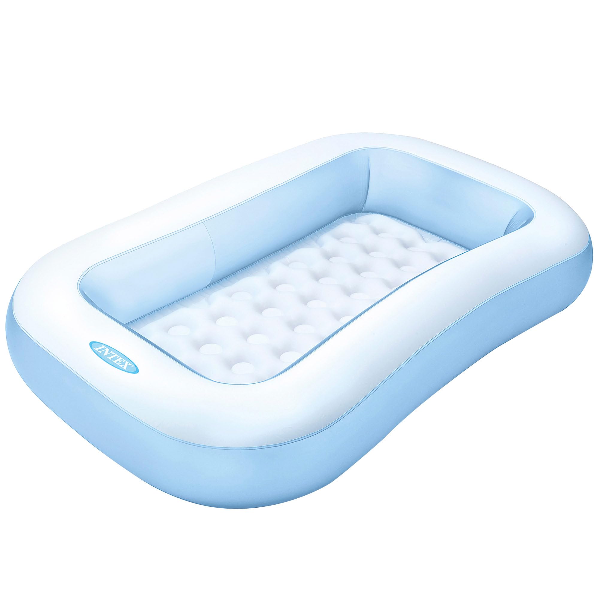 Intex Rectangular Baby Pool - Soft Inflatable Floor | 166cm Size | Blue 1