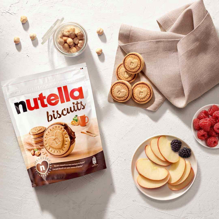 Nutella Biscuits Pouch, 276g - Crunchy Biscuits Filled with Hazelnut Cocoa Spread