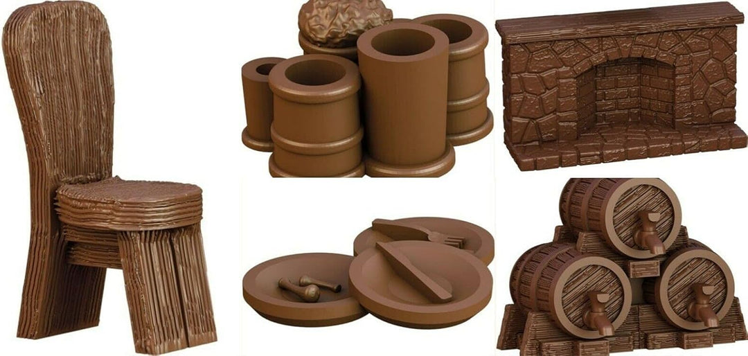 Mantic Games TerrainCrate Adventurers' Crate Tabletop Terrain Set (MGTC135)