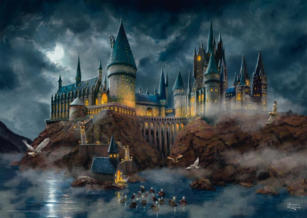 Schmidt Harry Potter Hogwarts Castle Jigsaw Puzzle - 1000 Pieces | Thomas Kinkade Artwork