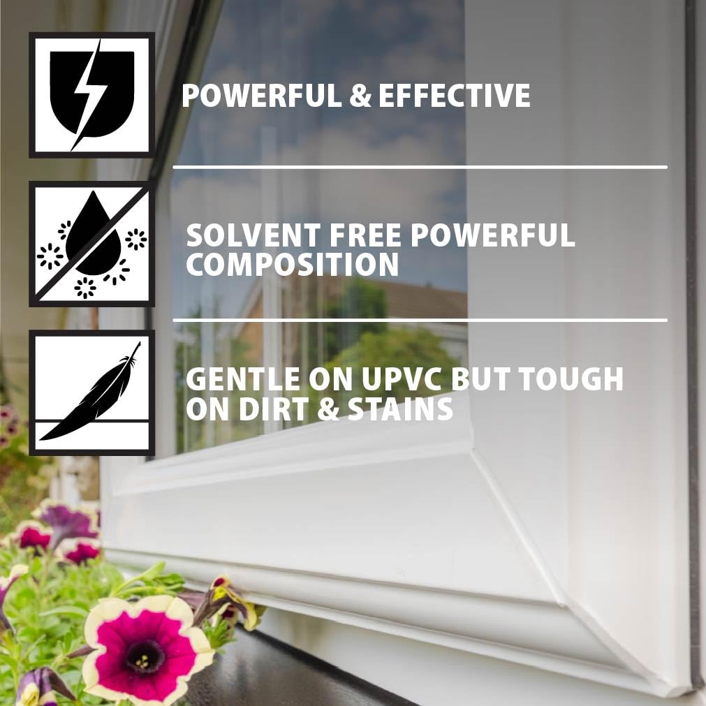 Chemical Trade Store UPVC Cleaner - Industrial Strength for Doors, Windows, Plastic | 1L Liquid
