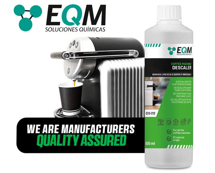EQM ECO-212 Coffee Machine Descaler - 500 ml - 100% Natural Origin with Citric Acid