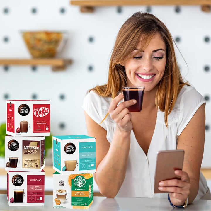 NESCAFÉ DOLCE GUSTO Americano Intenso - 48 Capsules (Pack of 3, 16 Count Each)