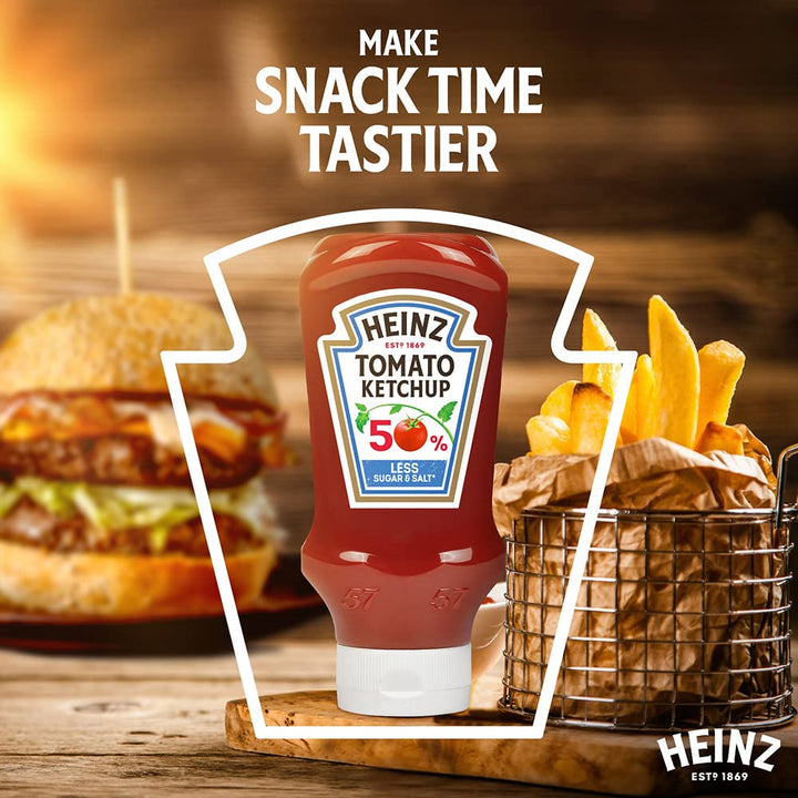 Heinz Tomato Ketchup 50% Less Sugar & Salt 435g