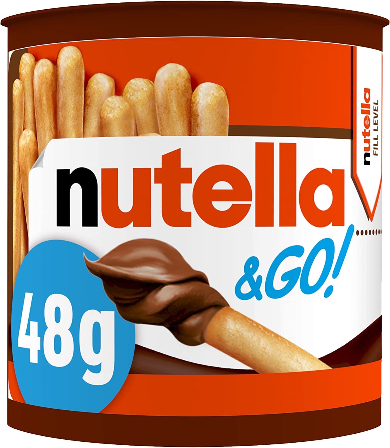 Nutella &amp;Go! Haselnuss-Snack-Set, tragbares Schokoladen- und Brotstangen-Snackpaket, 12 Stück 6