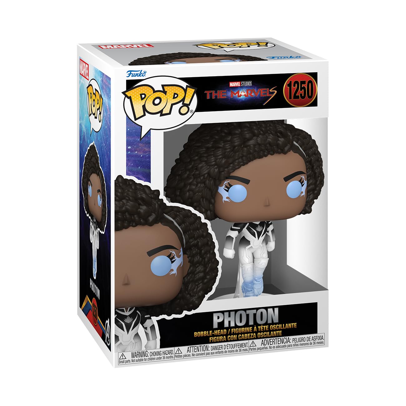 Funko Pop! The Marvels - Monica Rambeau as Photon Vinyl Figure #1250 4
