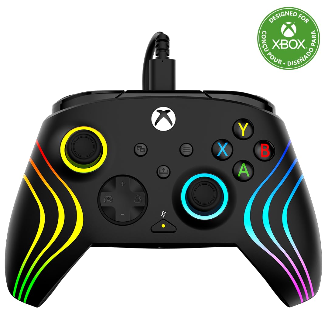 Turtle Beach Afterglow Wave Black Wired RGB Gaming Controller for Xbox & PC