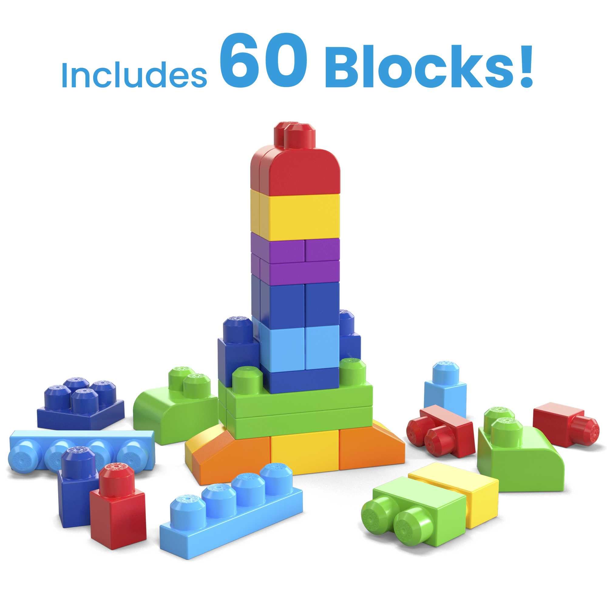 Mega Bloks DCH55 Grand sac de construction, bleu 60 pièces 3