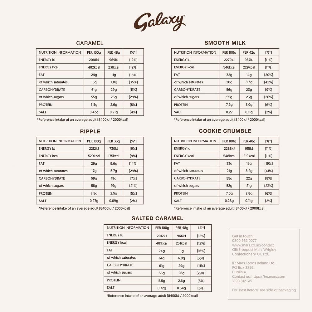 Galaxy - Christmas Chocolate Gift Box Variety Pack