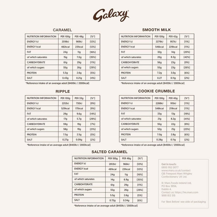 Galaxy - Christmas Chocolate Gift Box Variety Pack