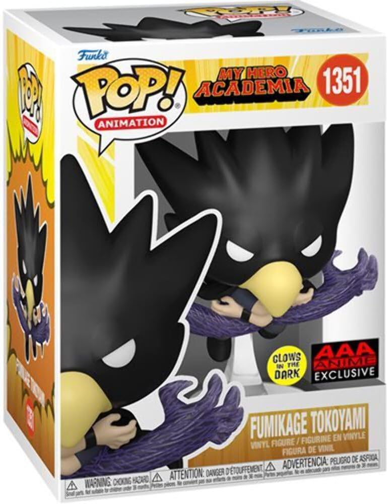 Funko Pop! Animation My Hero Academia - Fumikage Tokoyami (Black Fallen Angel) Vinyl Figure (AAA Anime Exclusive)