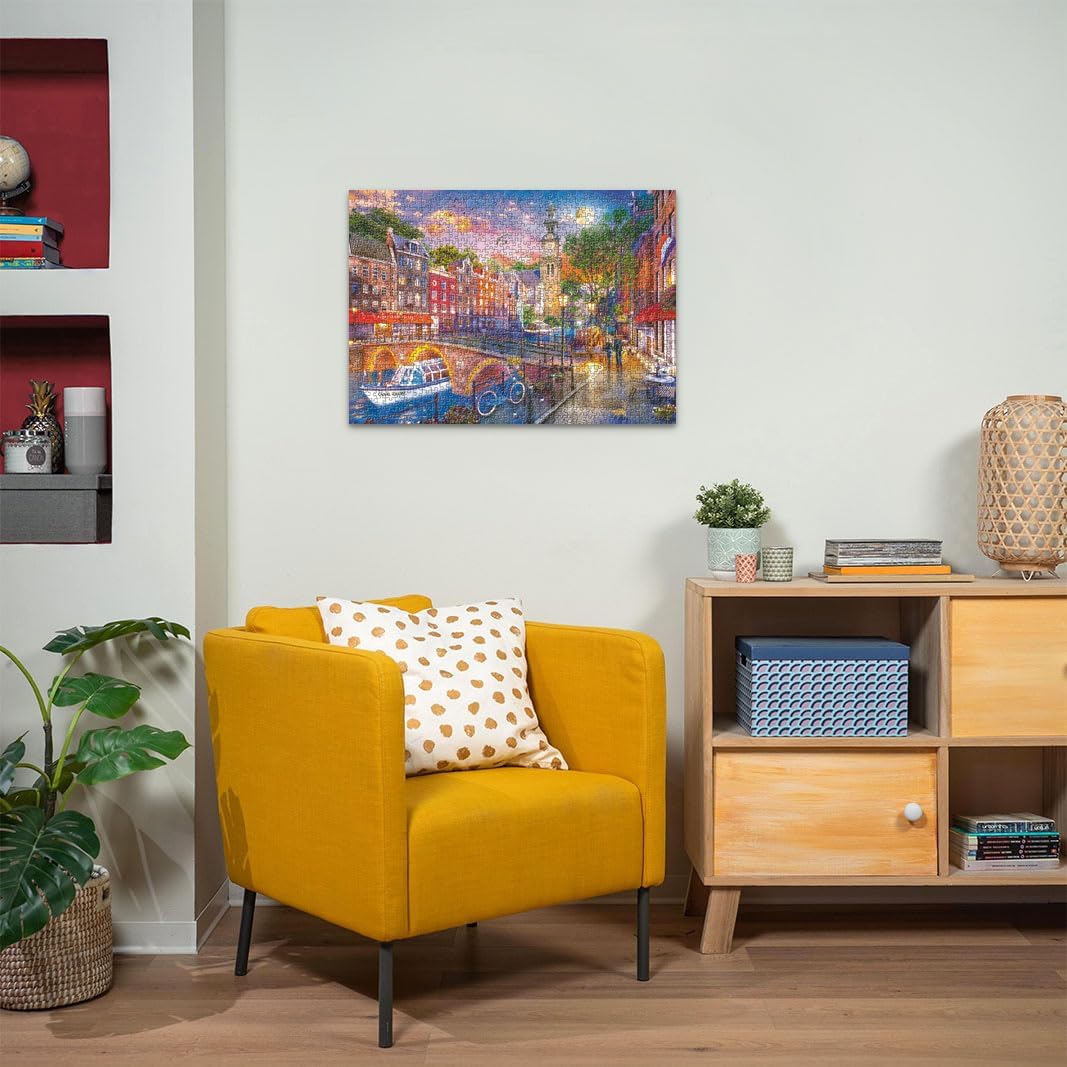 Ravensburger Amsterdam 1000-Piece Jigsaw Puzzle - Historic Cityscape for Adults & Teens 2