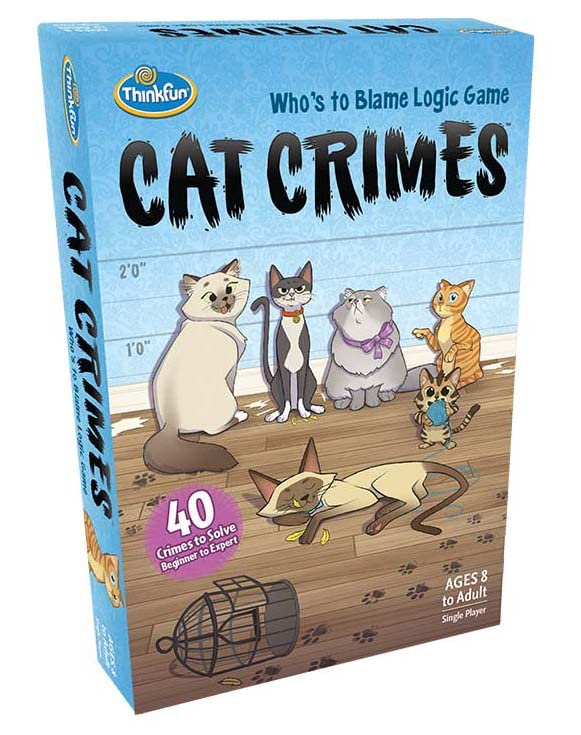 ThinkFun Cat Crimes Who's to Blame Brain Teaser Logic Challenge Game 7