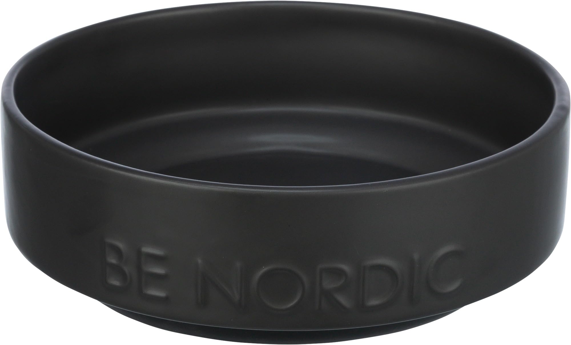 TRIXIE BE NORDIC Ceramic Dog Bowl - 500 ml Capacity | Black | Nonslip Base 1