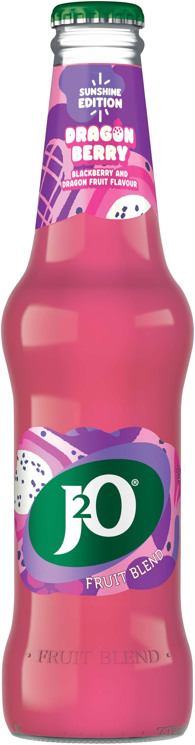 J2O Blackberry & Dragonfruit 275ml Bottle (Pack of 4)