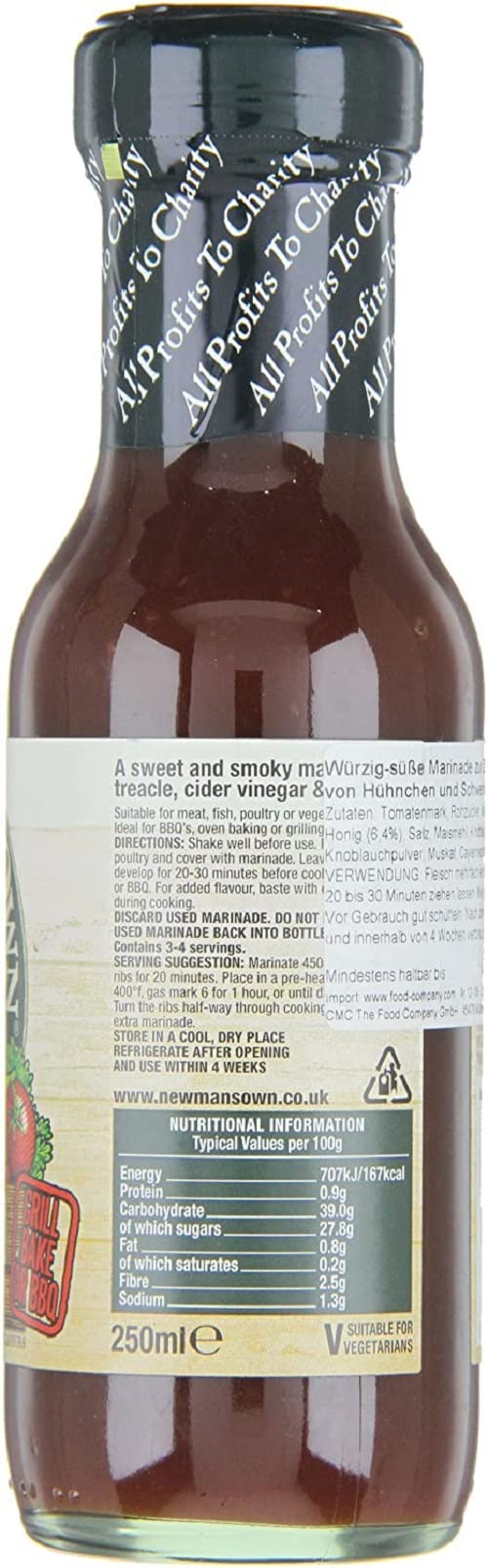 Newman's Own Klebrige Barbecue-Marinade-Sauce, 250 ml 3
