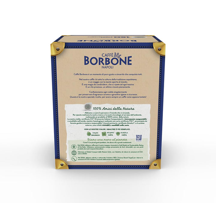 Caffè Borbone Light Coffee Blend Compostable Pods - 150 Count ESE 44 mm Compatible Paper Pads