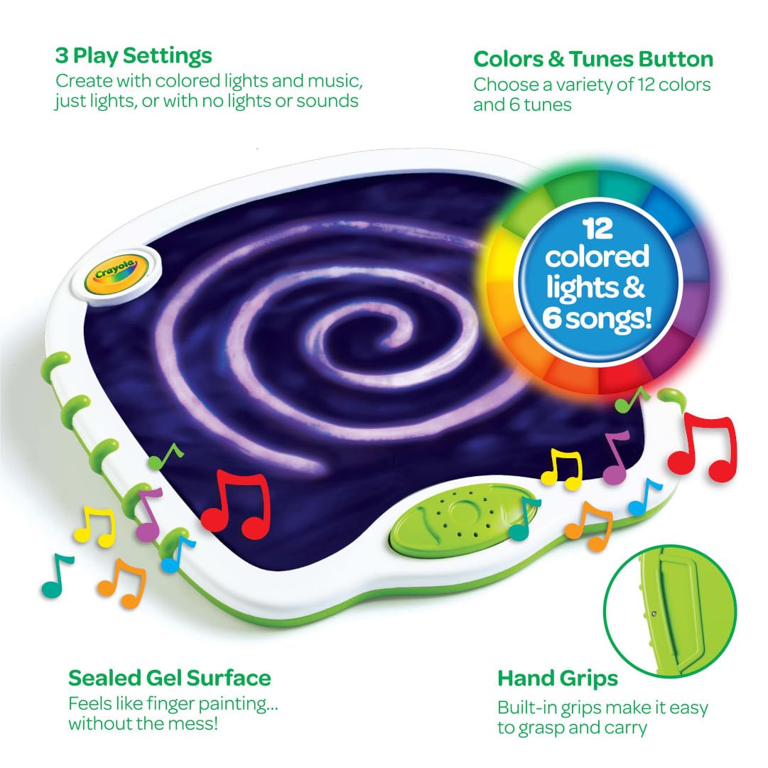 CRAYOLA Touch Lights - Mess-Free Doodling Tablet with Lights & Sounds | Ages 2+ 3
