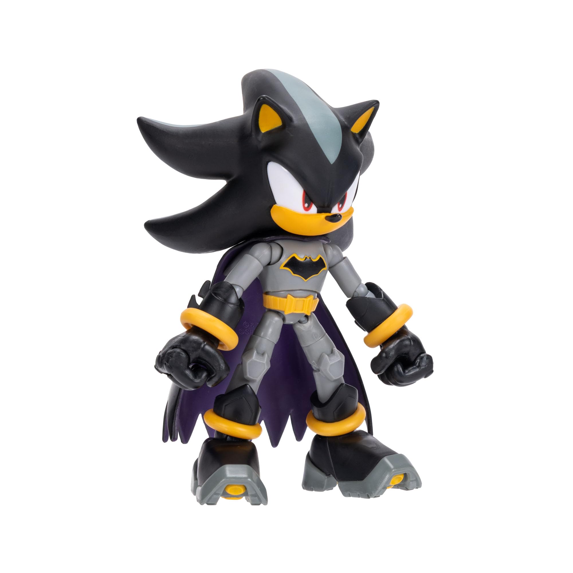 Sonic The Hedgehog DC Comics Shadow as Batman Action Figure - 5" / 13cm Tall | 22 Points of Articulation 2