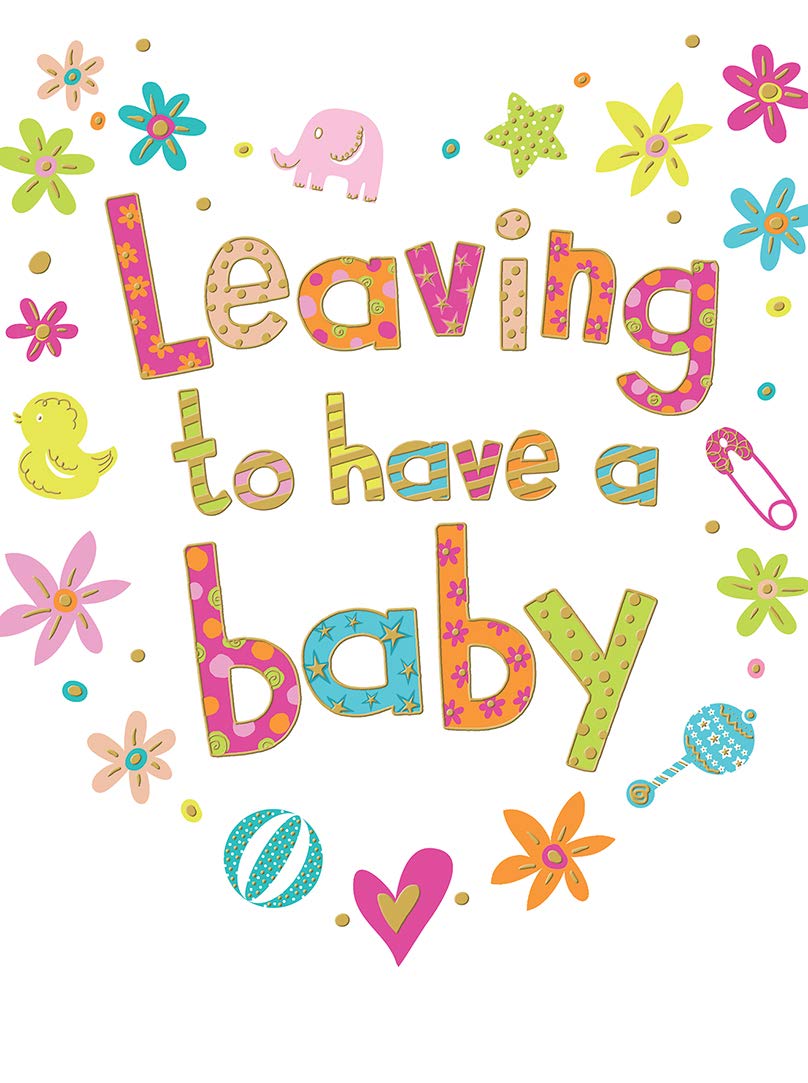 Piccadilly Greetings Modern Large Baby Shower Greeting Card with Envelope | 12 x 9 inches 1