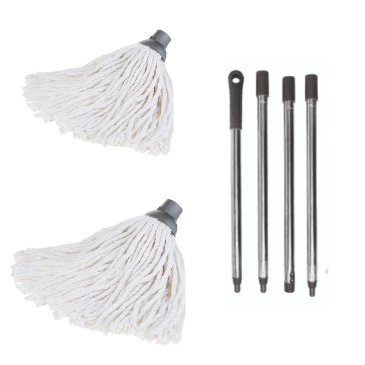 Requisite Needs - 120cm Cotton String Floor Mop with Detachable Adjustable Handle