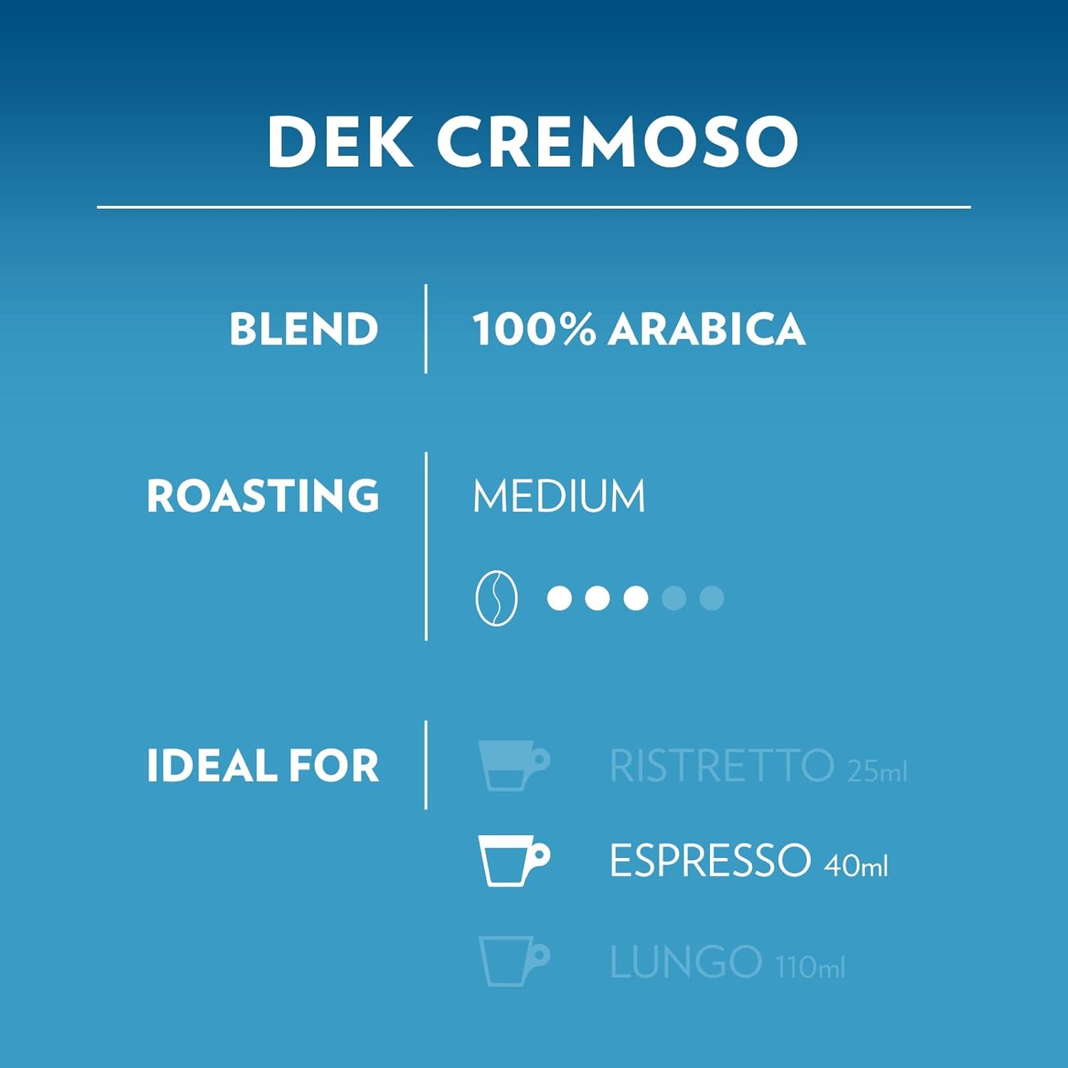 Lavazza A Modo Mio Dek Cremoso Coffee Capsules, Decaffeinated 100% Arabica Blend, 36 Pods 3